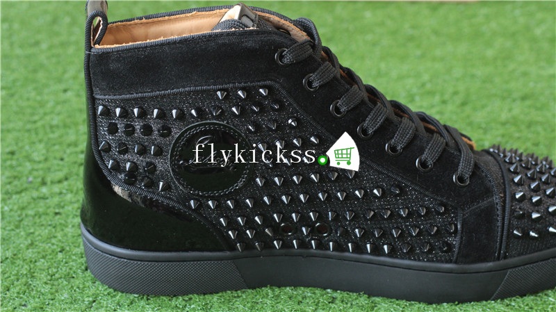 Christian Louboutin Flat Spikes Sneaker High Top